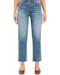 DAZE - High Rise Straight Up Jeans - Lyst