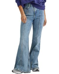 Lee Jeans - High-rise Flare Muted Sun Pintuck Flare Jean - Lyst