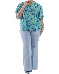 De Loreta - Daniela Button Down Blouse - Lyst