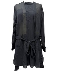 Isabel Marant - Belted Long Sleeve Mini Dress - Lyst