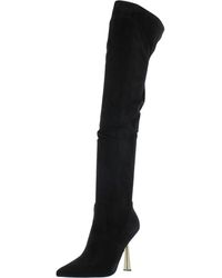 Steve Madden - Venuss Embellished Zipper Over-the-knee Boots - Lyst