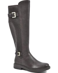 White Mountain - Meditate Faux-leather Zipper Knee-high Boots - Lyst