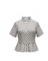 Thml - Puff Sleeve Polka Dot Top - Lyst