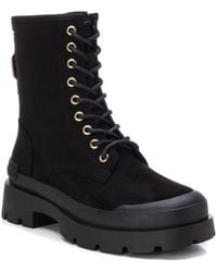 Xti - Suede Lace-Up Booties By - Lyst