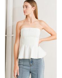 TRUEDAMES - Subtle Drama Woven Top - Lyst