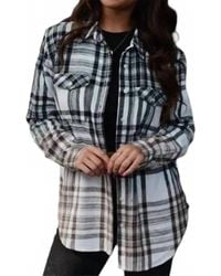 Panache - Bleach Dipped Plaid Flannel Shirt - Lyst