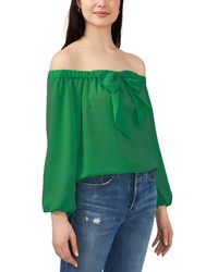 Riley & Rae - Maybelle Off The Shoulder Bow Blouse - Lyst