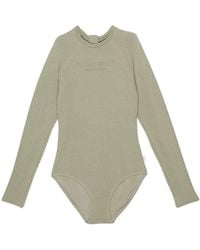 Seafolly - Kids Summer Essentials Swimsuit Khaki Long Sleeve One-Piece Jdm1141 - Lyst