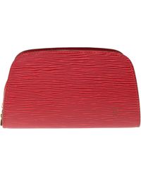 Louis Vuitton - Dauphine Leather Clutch Bag (pre-owned) - Lyst