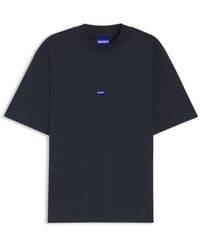 HUGO - Cotton-Jersey T-Shirt With Logo Patch - Lyst