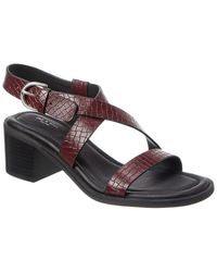 Rag & Bone - Geo Block Embossed Leather Sandal - Lyst