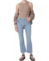 Citizens of Humanity - Isola Mid Rise Cropped Boot Jeans - Lyst