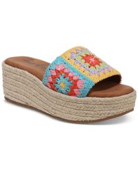 Zodiac - June Flower Crochet Espadrille Platform Sandals - Lyst