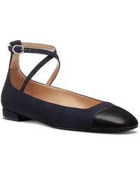 Stuart Weitzman - Eden Strap Sj724-Xeb Ankle Strap Flat Zogg3189 - Lyst