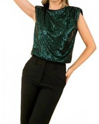 Thml - Sequin Sleeveless Blouse - Lyst
