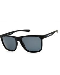 BMW - Sunglasses Rectangle Full Rim, Matte Frame And Smoke Polarized Lens Bs001502D - Lyst