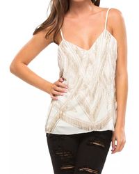 Parker - Marley Beaded Fringe Tank Top - Lyst