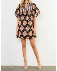 Thml - Puff Sleeve Floral Mini Dress - Lyst