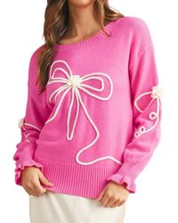 Aapparella - Flower Bow Sweater - Lyst
