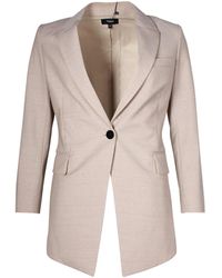 Theory - Etiennette Melange Single Breasted Blazer - Lyst