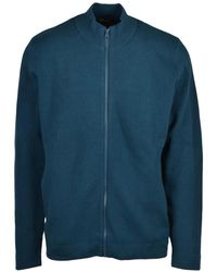 Blauer - Cotton-Blend Zip Cardigan - Lyst