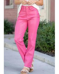 Judy Blue - Faux Leather Pant - Lyst