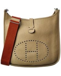 Hermès - Neutral Clemence Leather Evelyne Iii Gm (authentic Pre-owned) - Lyst