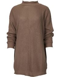 J.Nna - Ribbed-Knit Oversized Turtleneck Sweater - Lyst