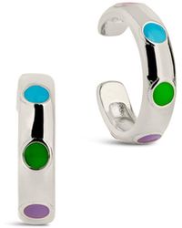 Sterling Forever - Sterling Truvy Enamel Ear Cuff Set Of 2 - Lyst