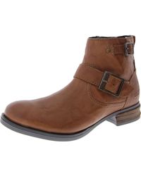 Josef Seibel - Sanja 16 Leather Buckle Ankle Boots - Lyst