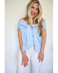 TCEC - Colette Oversized Bow Statement Top - Lyst