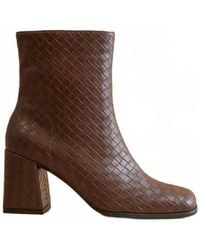 Oasis Society - Demi Woven Block Heel Boot - Lyst