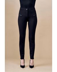Insight - Bcp101A72 Solid Scuba Pants With Slanted Zipper Trim - Lyst