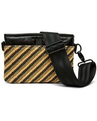 Think Royln - Bum Bag Crossbody Diagonal Stipe Raffia - Lyst