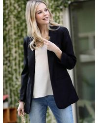 42Pops - Open Front Classic Blazer - Lyst