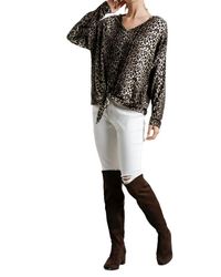 Umgee - Tie Front Leopard Top - Lyst