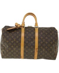 Louis Vuitton - Keepall 45 Canvas Travel Bag (pre-owned) - Lyst