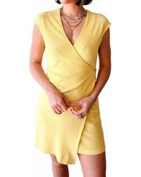 Strut & Bolt - Sunshine Wrap Mini Dress - Lyst