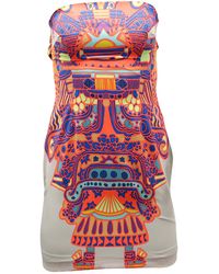 Mara Hoffman - Multicolor Bodycon Back-Tie Mini Dress - Lyst