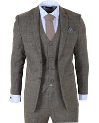 Robert Simon - 3 Piece Suit Classic Plaid Checked Slim Fit Formal Dress - Lyst