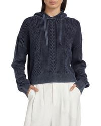 ATM - Knit Drawstring Hoodie - Lyst