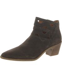 Lucky Brand - Pointed Toe Block Heel Ankle Boots - Lyst