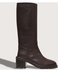 LEGRES - Riding On Heel Heeled Boots - Lyst