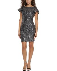 Jessica Howard - Petites Sequined Short Cocktail And Party Dress - Lyst