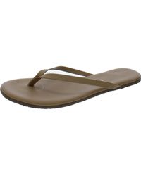 TKEES - Leather Flip Flop Slide Sandals - Lyst