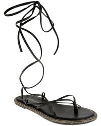 BCBGeneration - Tarin Faux Leather Strappy Slingback Sandals - Lyst