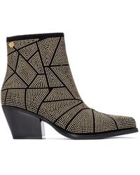 Xti - Suede Heeled Ankle Booties By - Lyst
