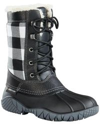 Baffin - Jasper Plaid Leather Waterproof Insulated Winter Boots Rock69 - Lyst