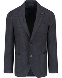 Lardini - Houndstooth Blazer - Lyst