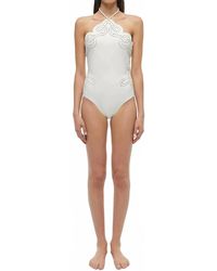Jonathan Simkhai - Nicolette Broderie Anglaise One Piece Swimsuit - Lyst